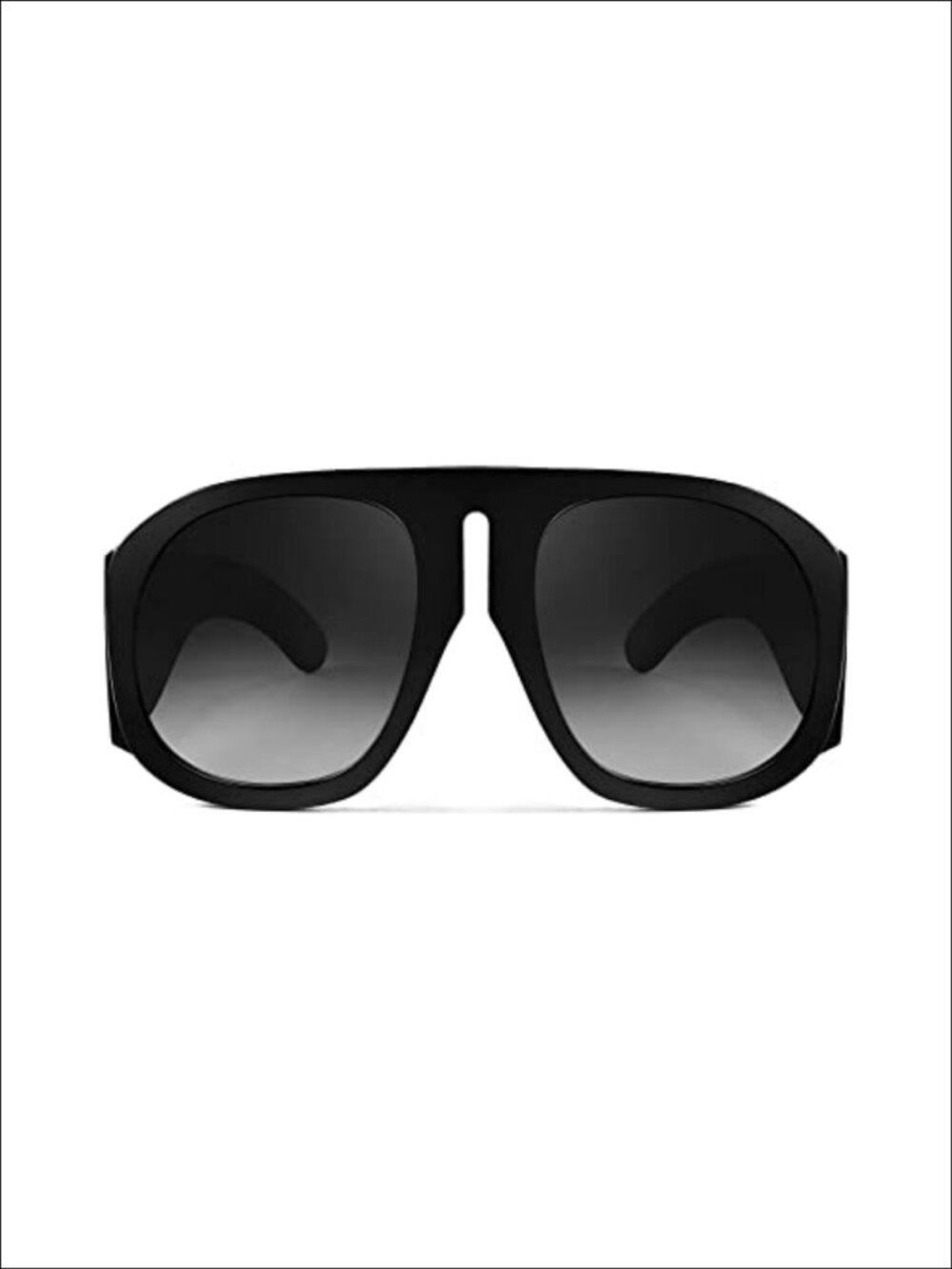 Oversized Retro Aviator Sunglasses Flat Top Shield UV400 Unisex